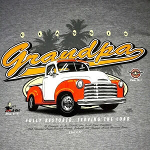 ALSTYLE APPAREL & ACTIVEWEAR Classic Grandpa T-shirt heather gray NEW size XL